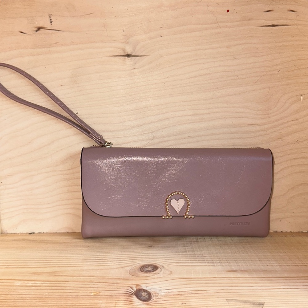 Prettyzys Pink Wallet Clutch. New